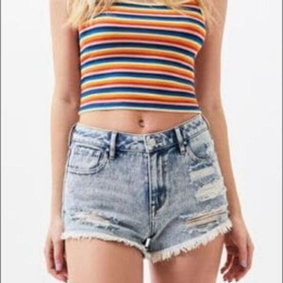 PACSUN High-Rise Festival Shorts Size 28 NWT - Picture 9 of 9